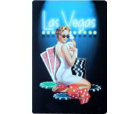 Plechová cedule Las Vegas Velikost: A4 (30 x 20 cm) A4 (30 x 20 cm)