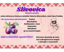 Plechová cedule Slivovica - návod k použití Velikost: A4 (30 x 20 cm) A4 (30 x 20 cm)