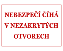 Plechová cedule Nebezpečí číhá... Velikost: A5 (20 x 15 cm) A5 (20 x 15 cm)