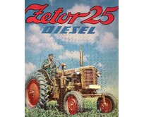 Plechová cedule Zetor 25 Diesel Velikost: A4 (30 x 20 cm) A4 (30 x 20 cm)