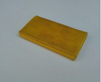 Kožená peněženka - hospodská kasírka - barva : žlutá