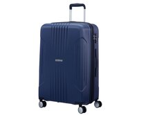 Cestovní kufr American Tourister Tracklite M EXP modrá, ABS