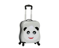 Dětský kufr Snowball Panda 4W SX bílá, ABS / Polykarbonát