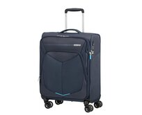 American Tourister SUMMER FUNK SPINNER 55 EXP Navy modrá, Polyester