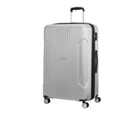 Cestovní kufr American Tourister Tracklite L EXP stříbrná, ABS