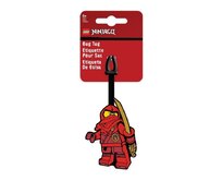 LEGO Ninjago Jmenovka na zavazadlo Kai červená, PVC