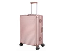 Cestovní kufr Travelite NEXT 2.0 4W M růžová, Aluminium