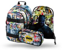 Baagl Školní set Skate Batman Komiks vícebarevná, Textil