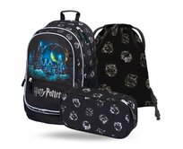 Baagl Školní set Core Harry Potter Bradavice černá, Textil