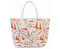 Dámská taška Fabrizio Macro print oranžová, Textil