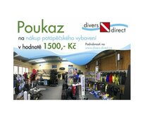 DIVERS DIRECT Poukaz dárkový na nákup zboží 1500 1500