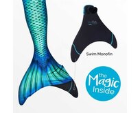 Fin Fun Kostým mořská panna AQUAMARINE s ploutví S (40-42) S (40-42)