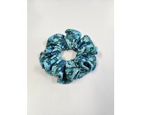 Ebbie Scrunchie gumička -MANDALA TYRKYSOVÁ Velikost: střední střední