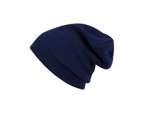 Ebbie Bavlněná čepice Beanie - TMAVĚ MODRÁ - ŽEBROVANÁ Velikost: 57 57