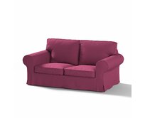 Dekoria Potah na pohovku IKEA Ektorp 2-místná rozkládací  NOVÝ MODEL 2012, Plum švestková, Ektorp 2-m rozkl. od 2012, Cotton Panama, 702-32