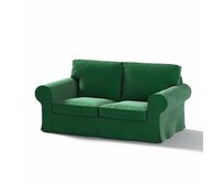 Dekoria Potah na pohovku IKEA Ektorp 2-místná rozkládací  NOVÝ MODEL 2012, lahvová zeleň, Ektorp 2-m rozkl. od 2012, Velvet, 704-13