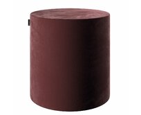 Dekoria Sedák Barrel- válec pevný,  d40cm, výška 40cm, bordó, ø40 cm x 40 cm, Velvet, 704-26