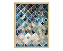 Dekoria Obraz z řady Gold&navy Geometric 30x40cm, 30 x 40 cm