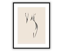 Dekoria Obraz Nude Line I 40x50 cm, 40 x 50 cm 