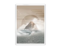Dekoria Plakát Mountains, 21 x  30 cm, Volba rámku: Bílý