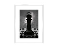 Dekoria Plakát Chess II, 21 x 30 cm, Ramka: Biała