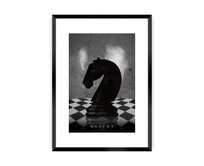 Dekoria Plakát Chess III, 21 x 30 cm, Ramka: Czarna