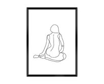 Dekoria Plakát Figure Line I, 40 x 50 cm , Výběr rámečku: Černý