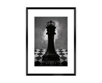 Dekoria Plakát Chess II, 40 x 50 cm, Ramka: Czarna