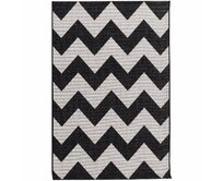 Dekoria Koberec Modern Chevron black/wool 160x230cm, 160 x 230 cm