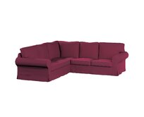 Dekoria Potah na pohovku IKEA  Ektorp rohová, Plum švestková, pohovka Ektorp rohová, Cotton Panama, 702-32