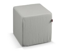 Dekoria Sedák Cube - kostka pevná 40x40x40, světlá holubí šeď, 40 x 40 x 40 cm, Etna, 705-90
