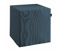 Dekoria Sedák Cube - kostka pevná 40x40x40, šedo-modrá, 40 x 40 x 40 cm, Etna, 705-30