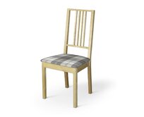 Dekoria Potah na sedák židle Börje, šedo - bílá kostka , potah sedák židle Börje, Edinburgh, 115-79