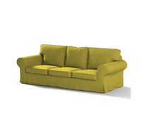 Dekoria Potah na pohovku IKEA Ektorp 3-místná rozkládací, NOVÝ MODEL 2013, zelená, Ektorp 3-m rozkládací, od 2013, Chenille, 162-25