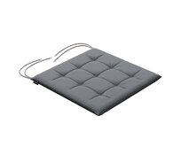 Dekoria Sedák Karel 40x40x3,5cm, Slade Grey - šedá, 40 x 40 x 3,5 cm, Cotton Panama, 702-46