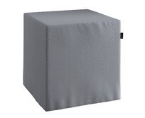 Dekoria Sedák Cube - kostka pevná 40x40x40, Slade Grey - šedá, 40 x 40 x 40 cm, Cotton Panama, 702-46