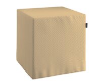Dekoria Sedák Cube - kostka pevná 40x40x40, Caffe Latte - bílá káva, 40 x 40 x 40 cm, Cotton Panama, 702-47