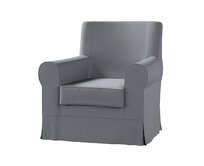 Dekoria Potah na křeslo IKEA Ektorp Jennylund, Slade Grey - šedá, kØeslo Ektorp Jennylund, Cotton Panama, 702-46