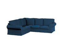 Dekoria Potah na pohovku IKEA  Ektorp rohová, Ocean blue mořská modrá, pohovka Ektorp rohová, Cotton Panama, 702-48