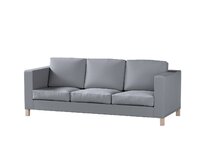 Dekoria Potah na pohovku IKEA  Karlanda 3-místná nerozkládací, krátký, Slade Grey - šedá, pohovka Karlanda 3-místná, Cotton Panama, 702-46