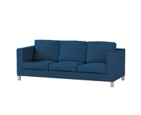 Dekoria Potah na pohovku IKEA  Karlanda 3-místná nerozkládací, krátký, Ocean blue mořská modrá, pohovka Karlanda 3-místná, Cotton Panama, 702-48