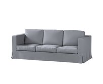 Dekoria Potah na pohovku IKEA  Karlanda 3-místná nerozkládací, dlouhý, Slade Grey - šedá, pohovka Karlanda 3-místná, Cotton Panama, 702-46