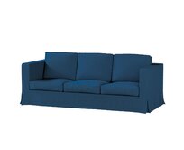 Dekoria Potah na pohovku IKEA  Karlanda 3-místná nerozkládací, dlouhý, Ocean blue mořská modrá, pohovka Karlanda 3-místná, Cotton Panama, 702-48