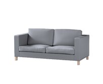 Dekoria Potah na pohovku IKEA  Karlanda rozkládací, krátký, Slade Grey - šedá, pohovka Karlanda rozkládací, Cotton Panama, 702-46