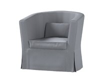 Dekoria Potah na křeslo IKEA Ektorp Tullsta, Slade Grey - šedá, křeslo Ektorp Tullsta, Cotton Panama, 702-46