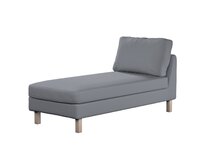 Dekoria Potah na šezlong IKEA Karlstad samostatný, krátký, Slade Grey - šedá, Potah na šezlong Karlstad samostatný, Cotton Panama, 702-46