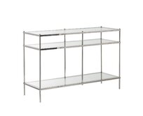 Dekoria Konzola Pure silver 120x40x80cm, 120 x 40 x 80 cm