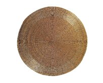 Dekoria Stolní podložka Gold průměr 35cm, 35 cm