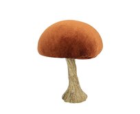 Dekoria Dekoracja Velvet Mushroom 10 cm orange, 9x10 cm