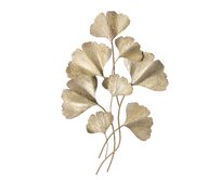 Dekoria Dekorace na zeď Golden Ginko Leaves, 60 x 8 x 93 cm